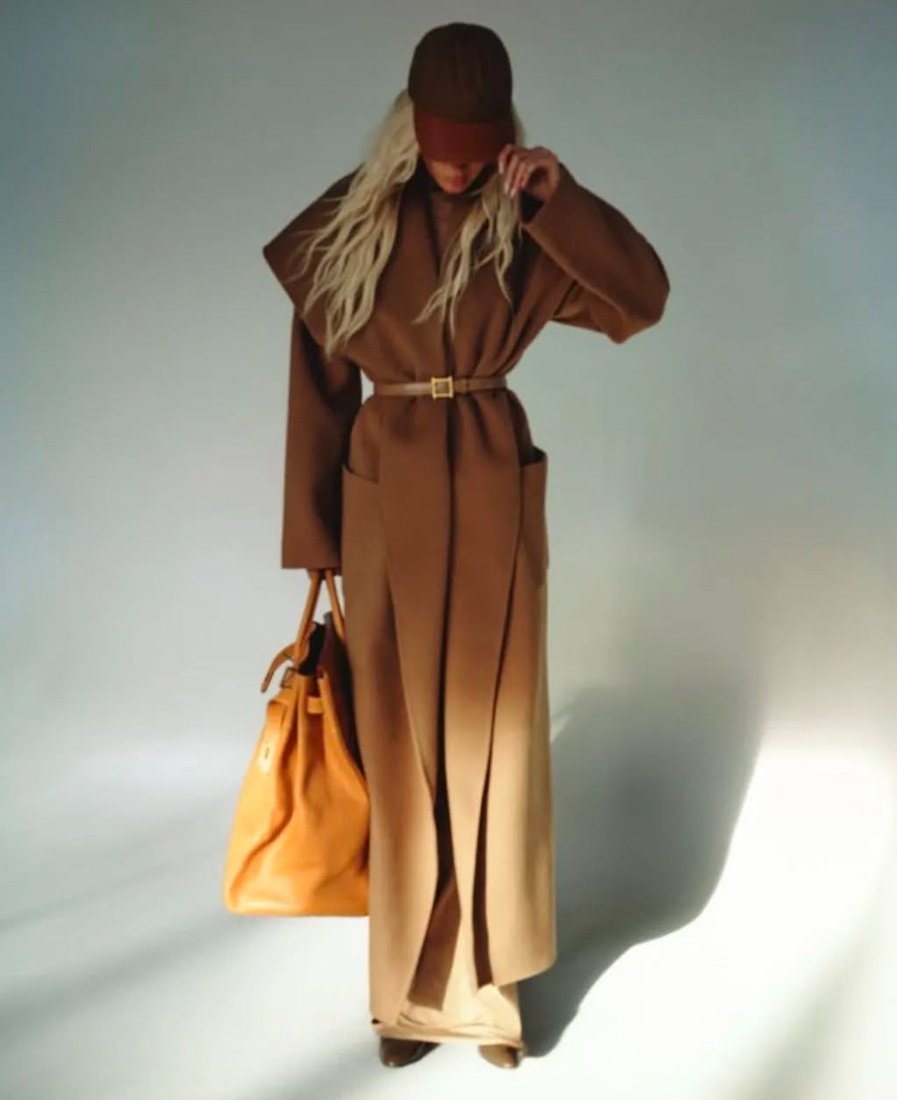 HS The Throw Wool Blend Long Coat