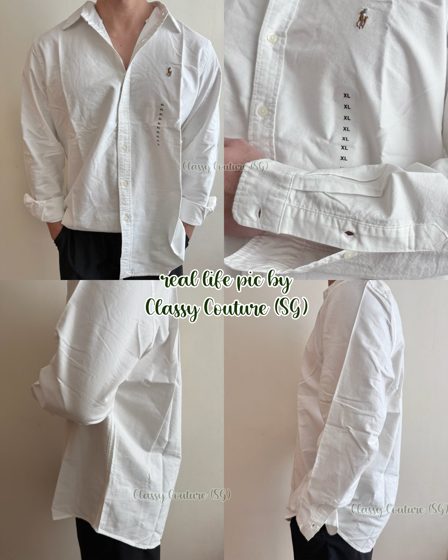 10 Colors! RL Men’s / Unisex Custom Slim Fit Garment Dyed Oxford Shirt