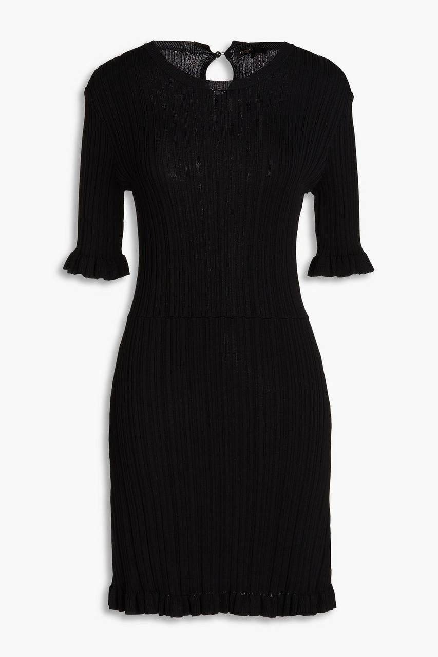 MJ Rochasse Ruffle Knit Dress