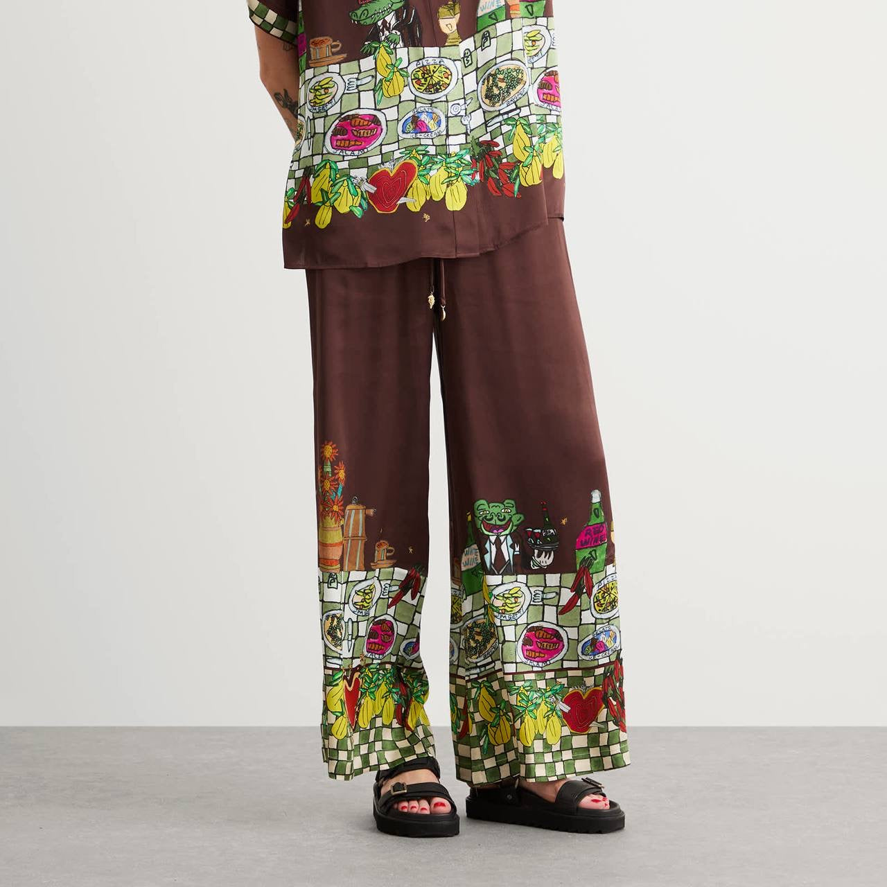 ALM Fredo Silk Shirt | Pants | Set