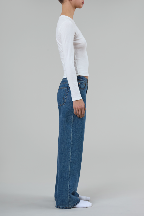 SH Buckle Cotton Jeans