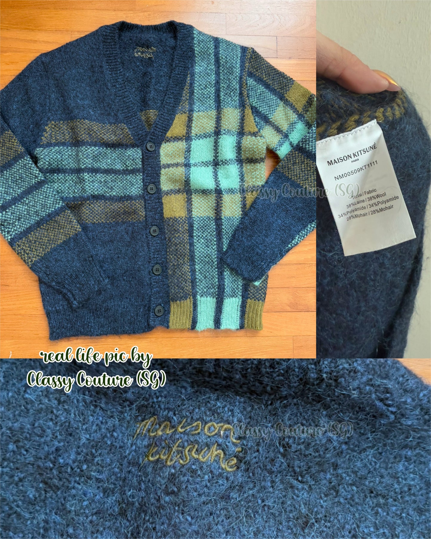 MK Men’s Graphic Check Wool-Blend Pullover Sweater | Cardigan