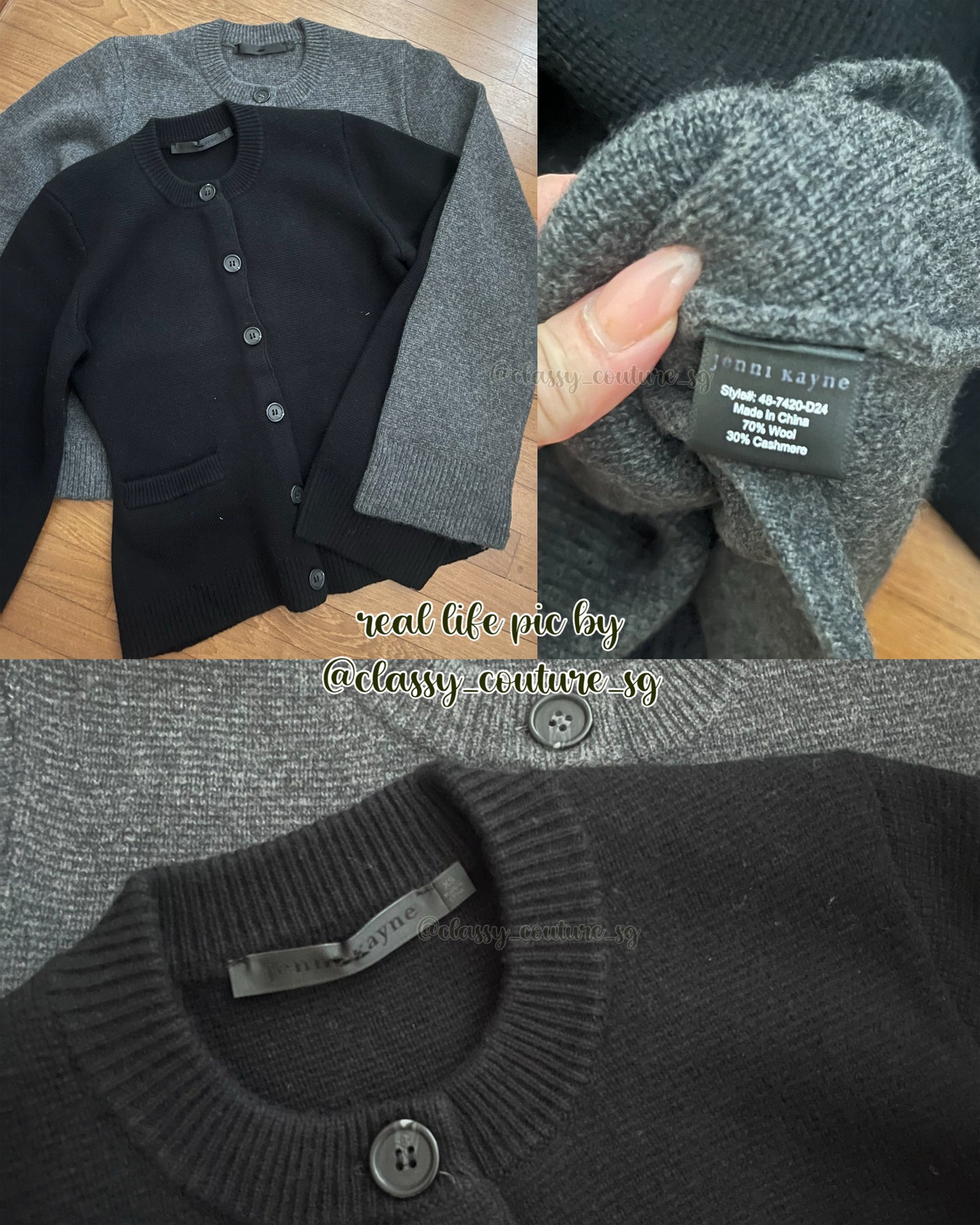 Best! JK Cooper Wool-Cashmere Slim Fit Cardigan