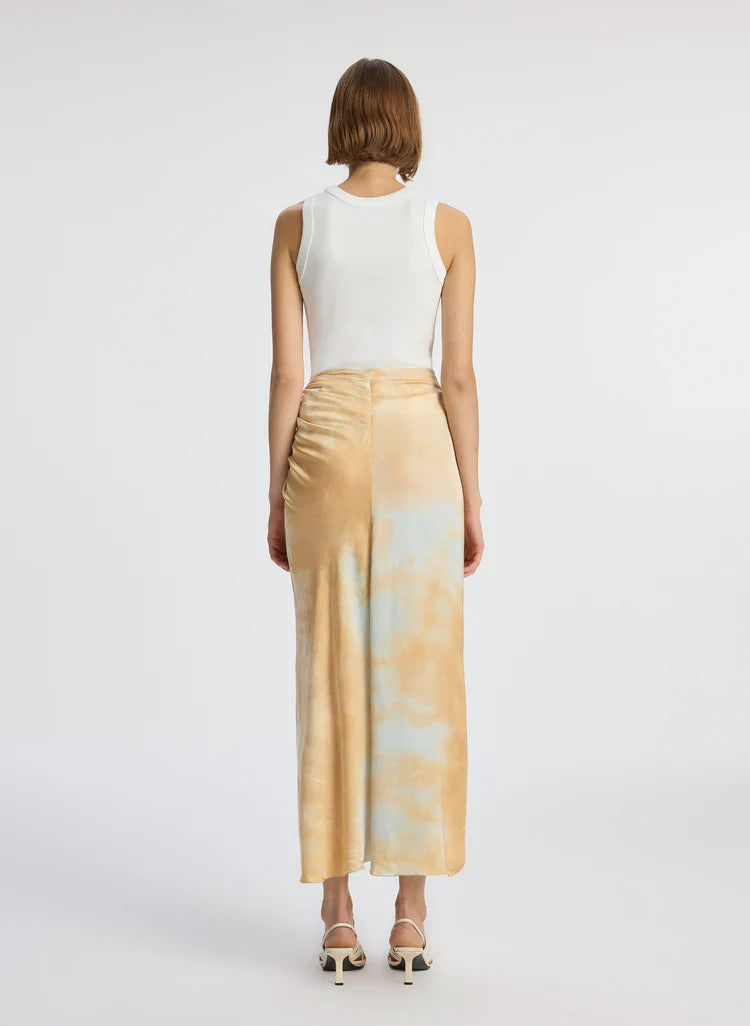 ALC Aiden Shirt | Grace Midi Skirt | Satin Viscose Set