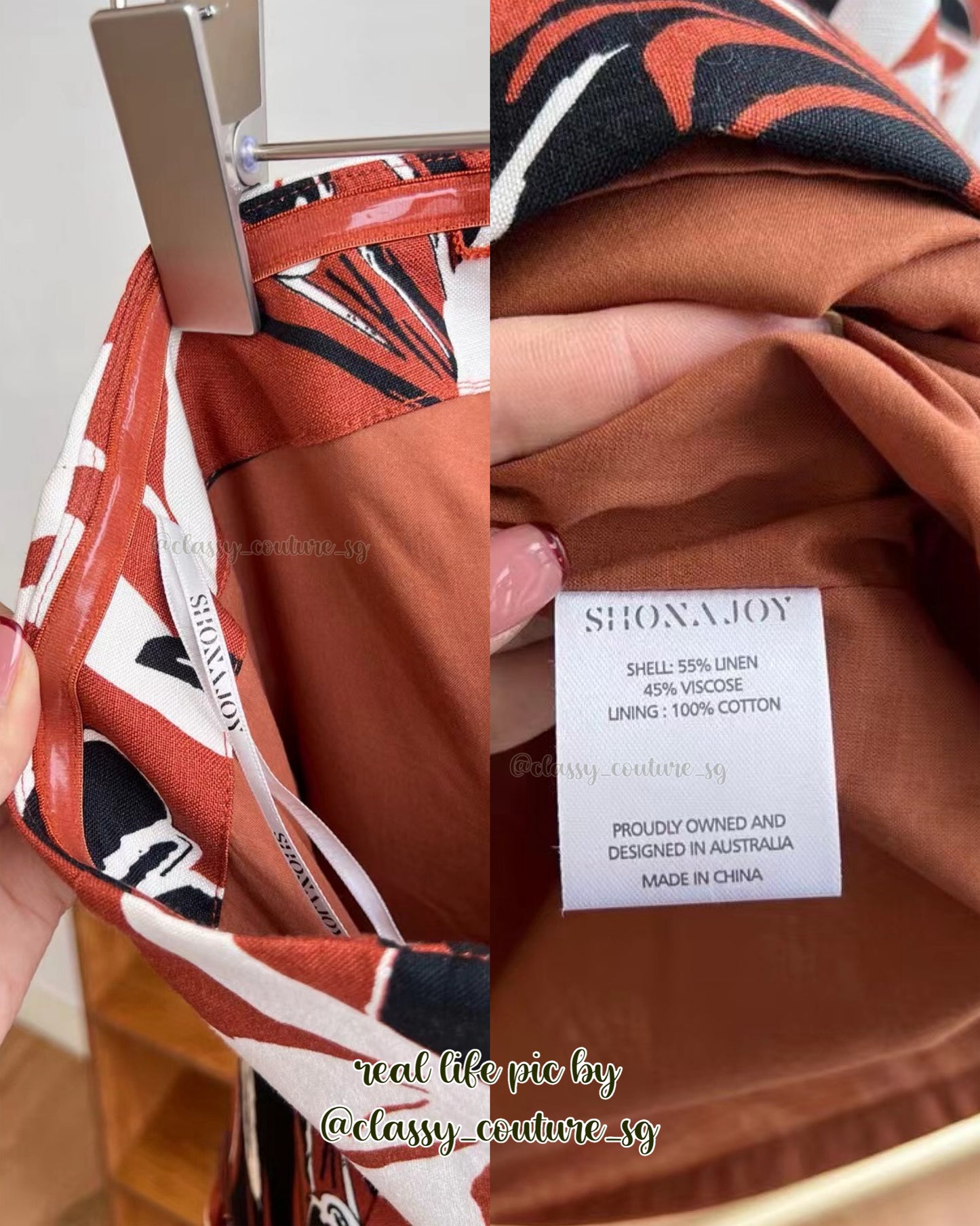 SJ Blanc & Emma Linen Strapless Panelled Maxi Dress