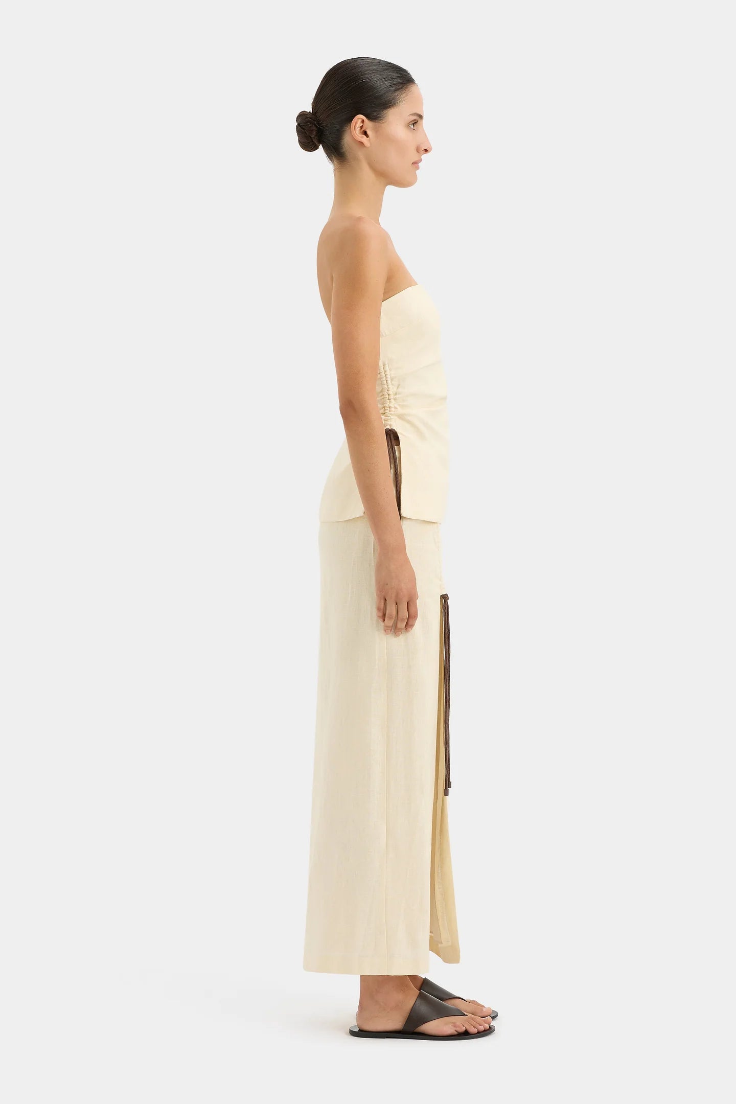 STL Josefina Linen Bodice Top | Corded Midi Skirt | Set