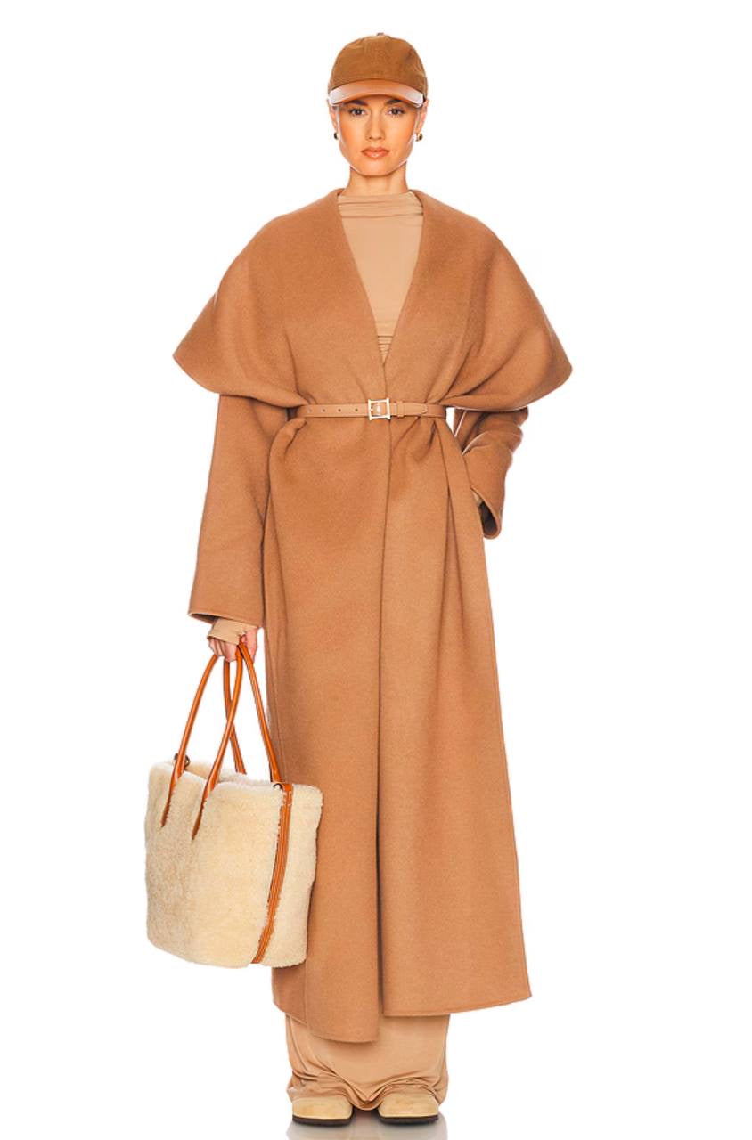 HS The Throw Wool Blend Long Coat