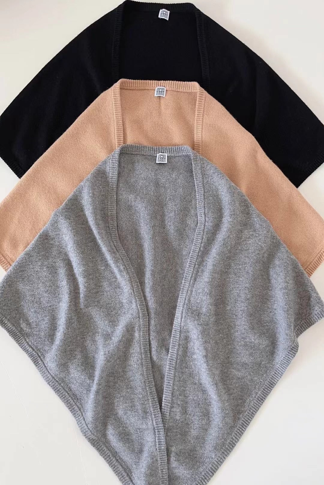 TOT Triangle Wool-Cashmere Scarf