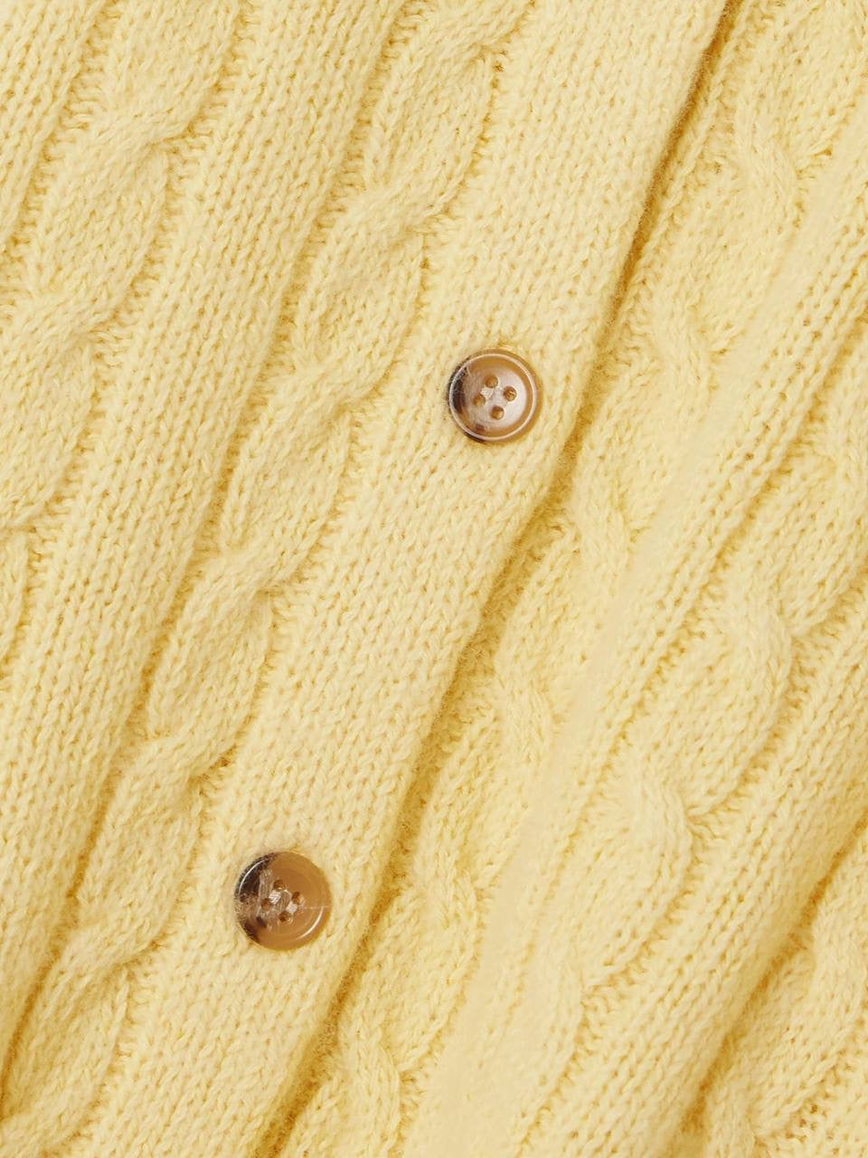 DN Penrose Cable Knit Wool-blend Cardigan