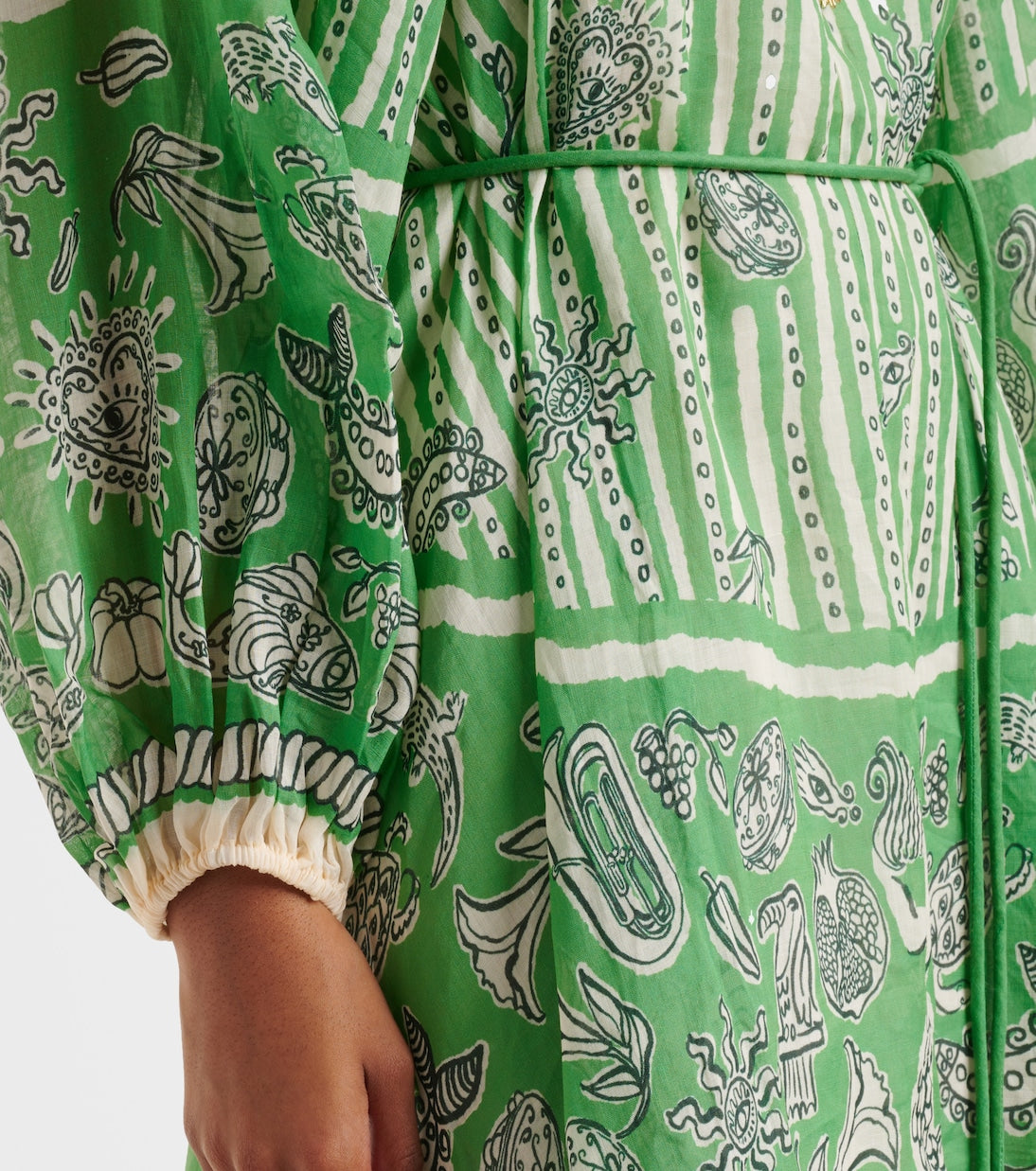 ALM Lula Long Sleeved Ramie Mini Dress