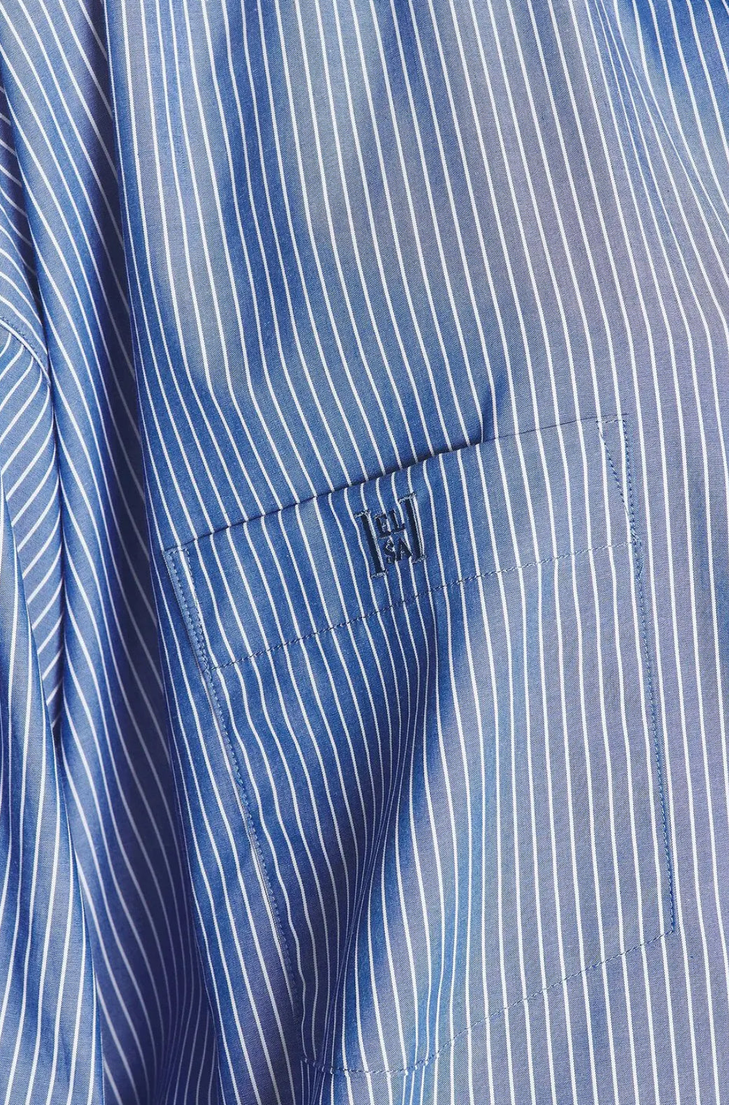 HS Pinstripe Poplin Long Sleeve Oversized Shirt | Shorts | Set