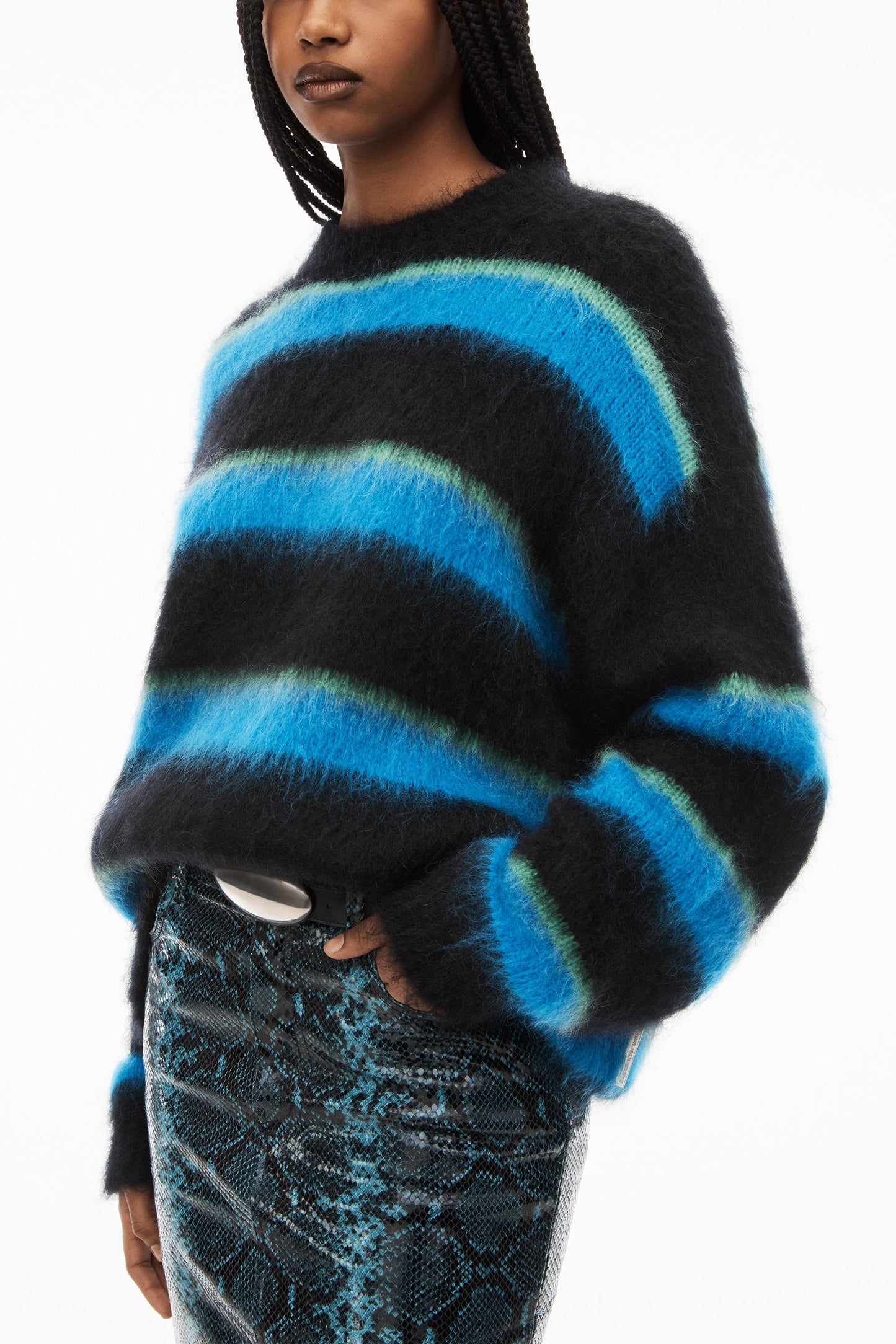 Unisex! AW Oversized Crewneck in Brushed Mohair