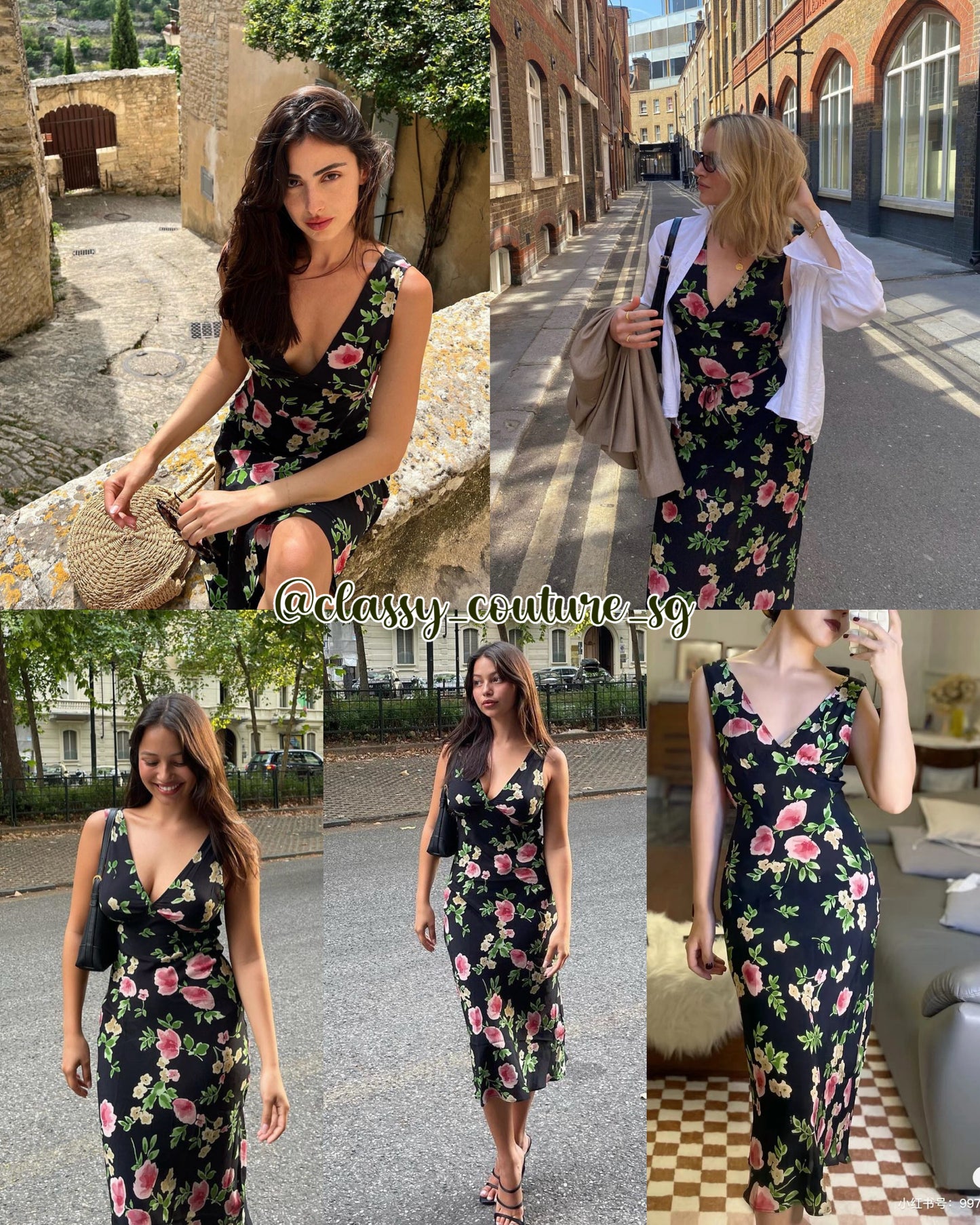 RP Stephanie Silk Midi Dress