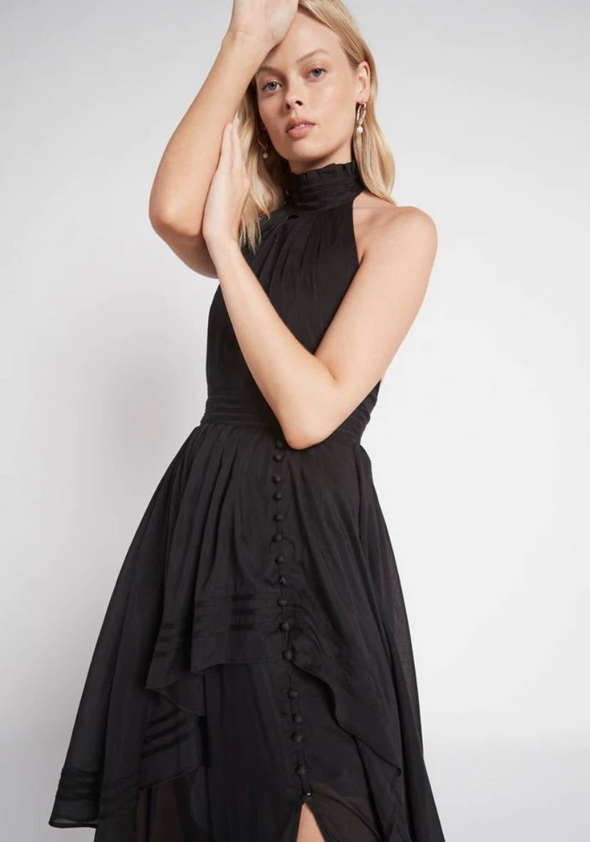 AJ Bungalow Sienna Silk-Blend Maxi Dress