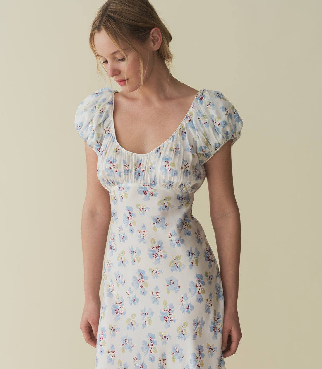 DN Florencia Silk-Viscose Midi Dress