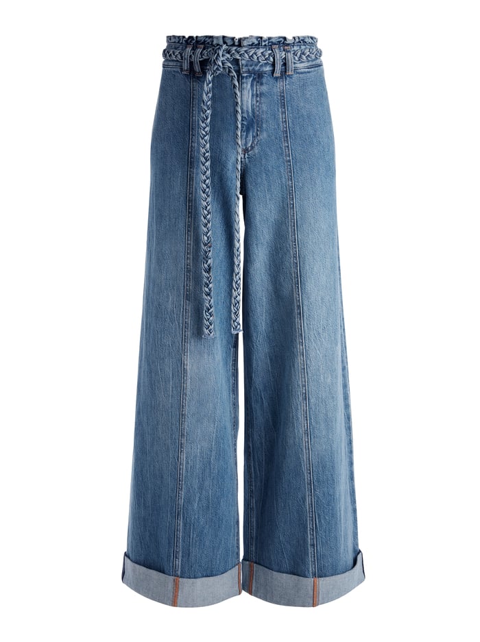 AO Harriet Wide Leg High Rise Paperbag Jeans