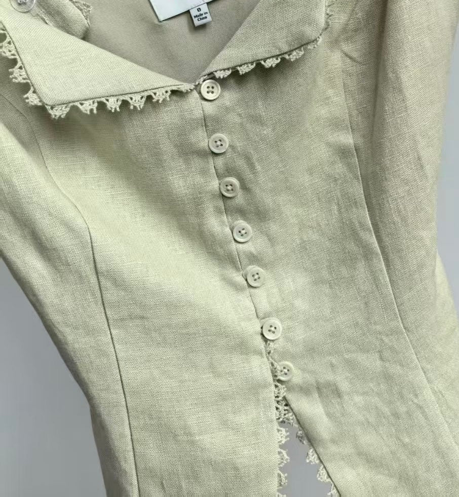 New Colors! Ref Viola Linen Top