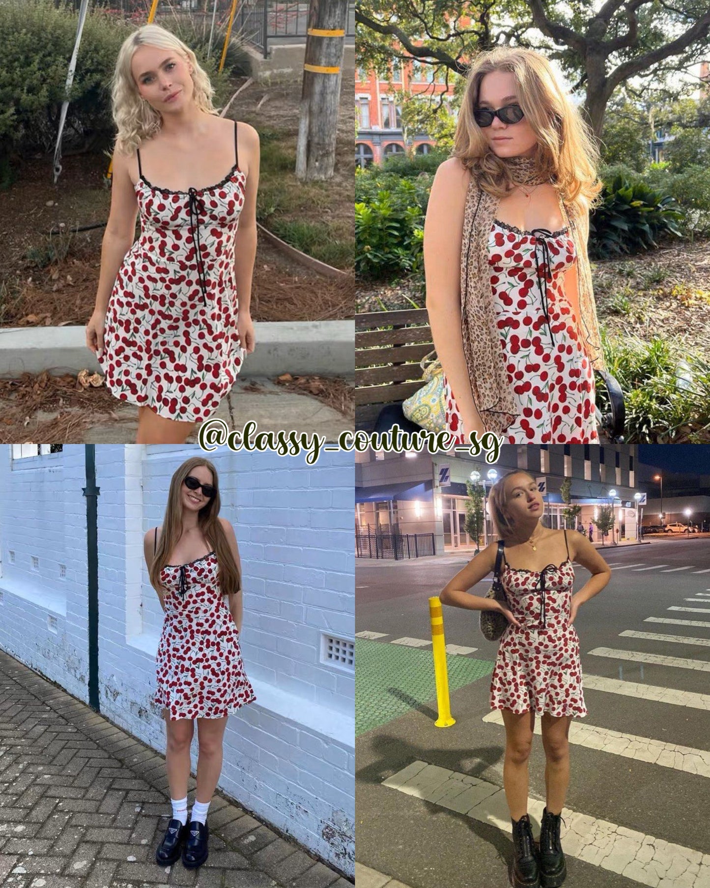 SALE! RP Frank Silk Mini Dress in Dorothy Cherry