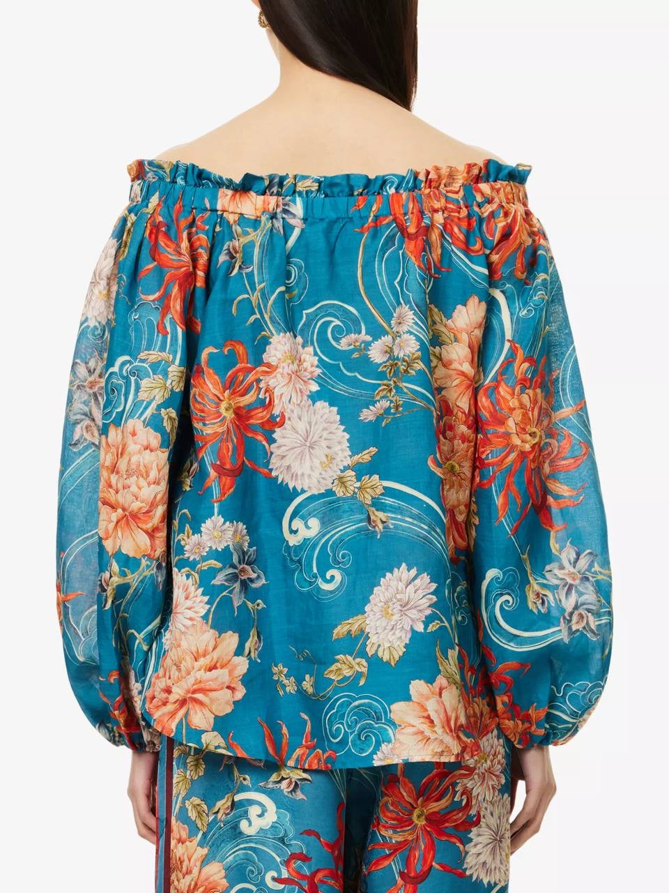 ALM Fletcher Off Shoulder Ramie Top | Viscose Pants | Set