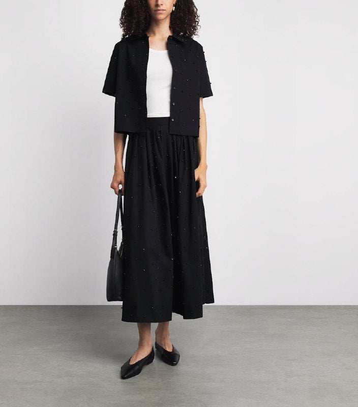 MJ Embellished Shirt | Skirt in Cotton