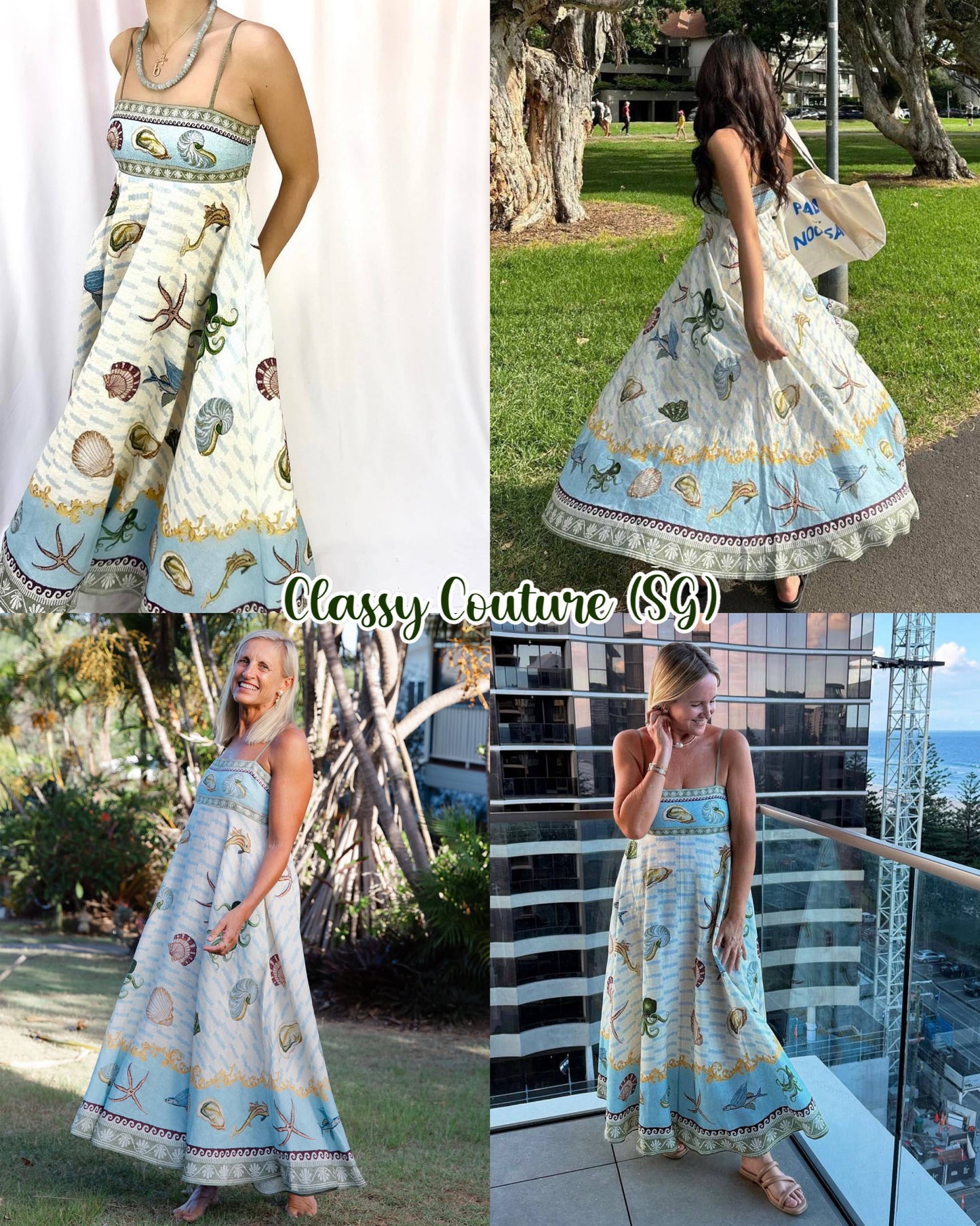 ALM Bath House Linen Midi Dress Sundress