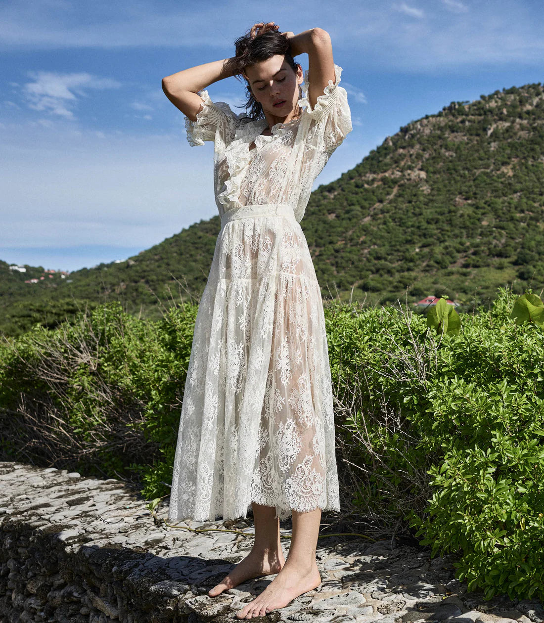 DN Henri Top | Sebastiane Midi Skirt | Cotton-blend Set