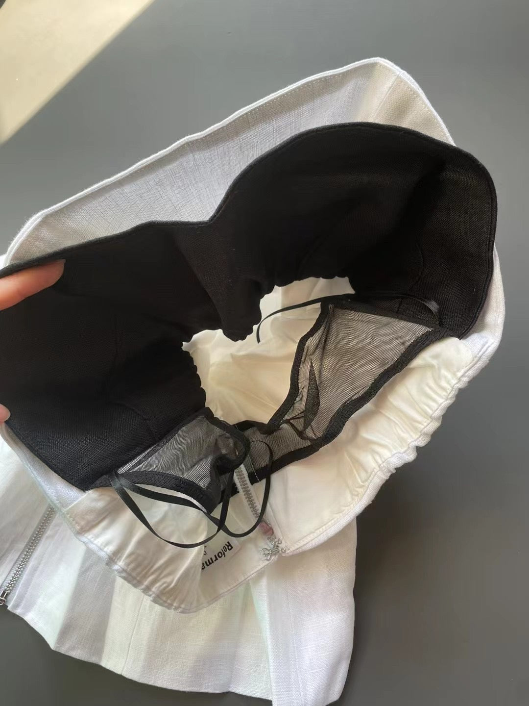 Ayda Linen Top | strapless tube