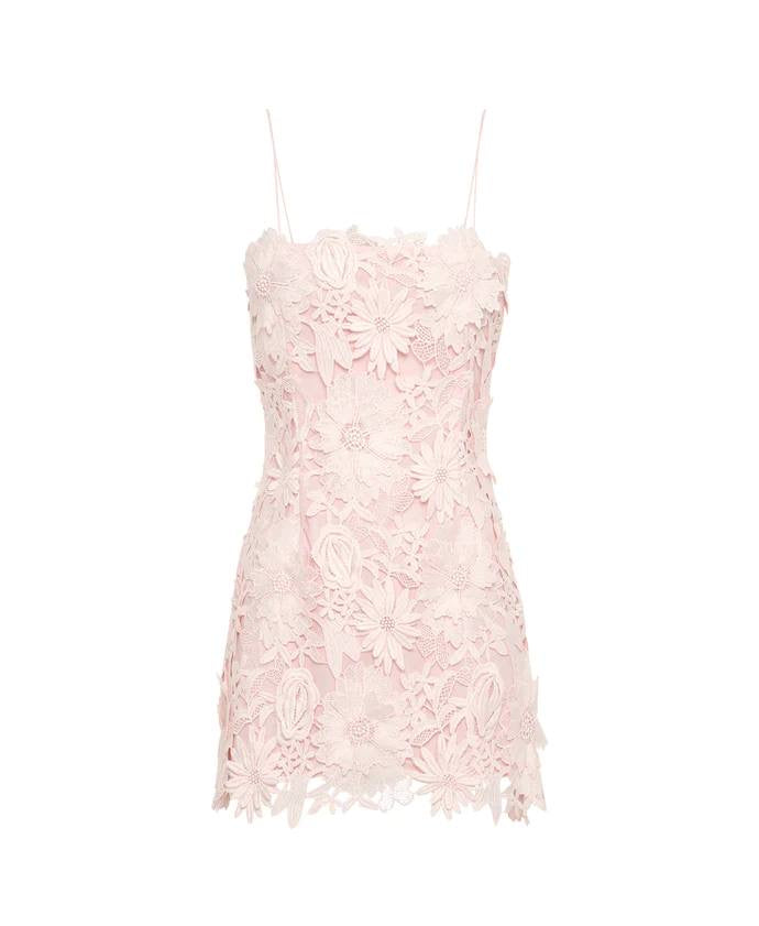 IX PomPom Cotton Lace Mini Dress