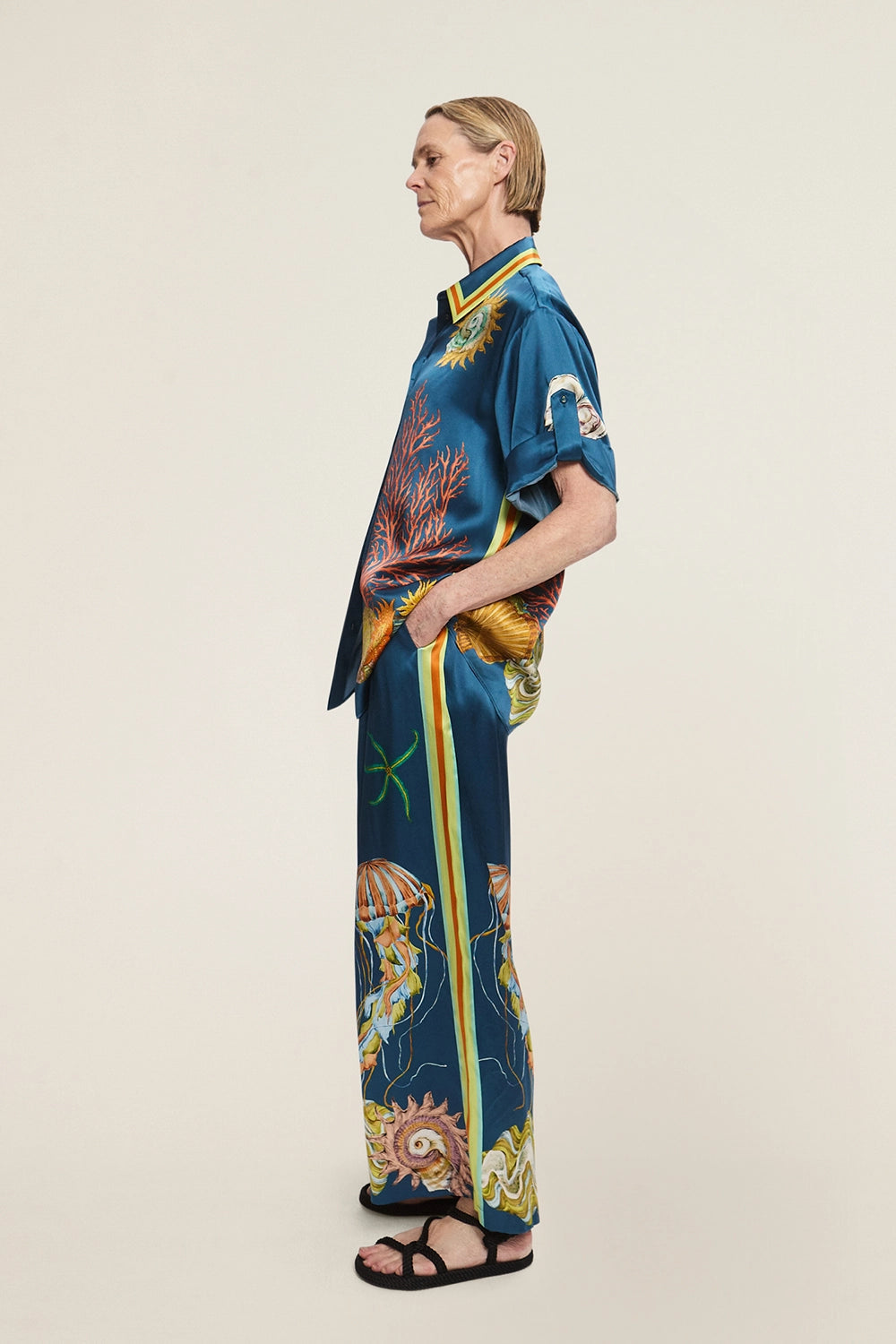 ALM Dorian Silk Shirt | Pants | Set