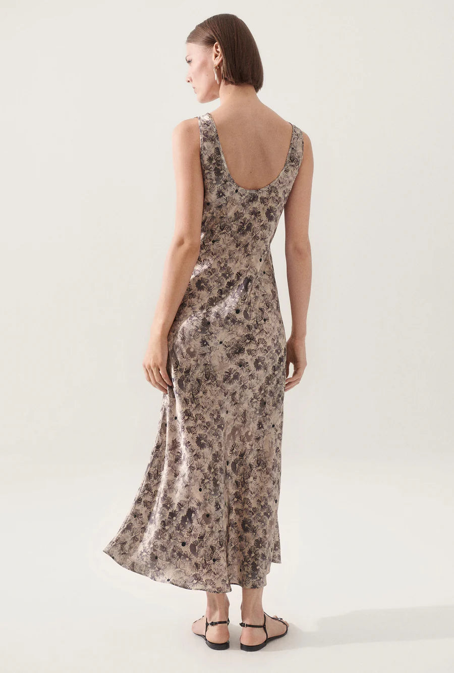 SL Scoop Neck Silk Midi Dress: Aster | Phosphate | Bespoke White | Tulipa Dew | Tulipa Black