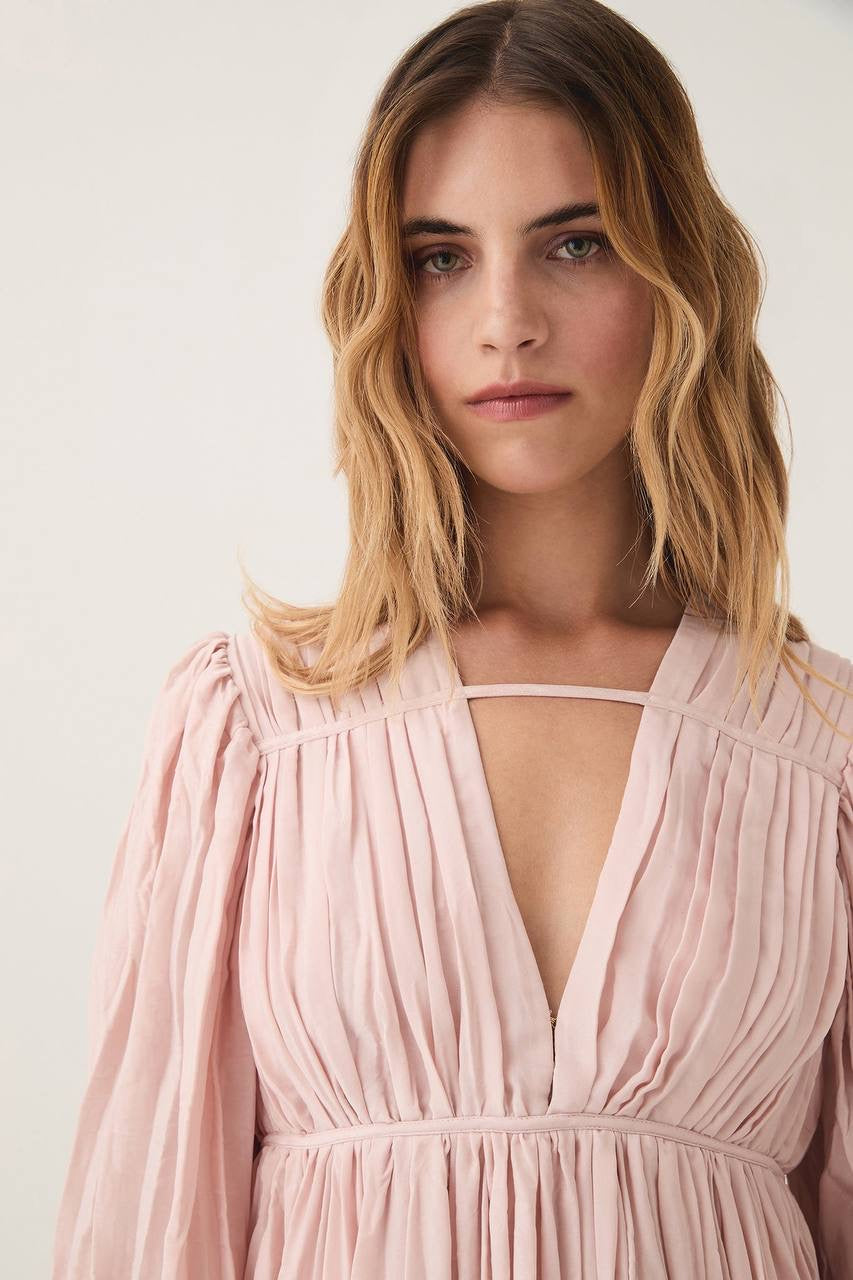 AJ Catalyst Pleated Mini | Midi Dress
