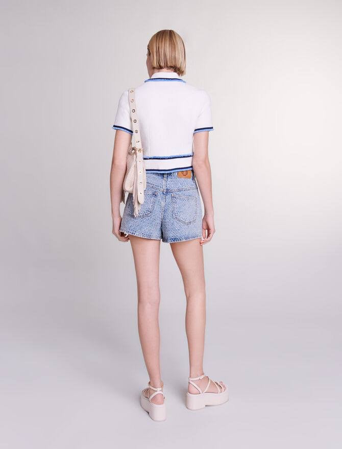 MJ Mirsala Terry Knit Cardigan Top | Jirsal Mini Skirt | Set