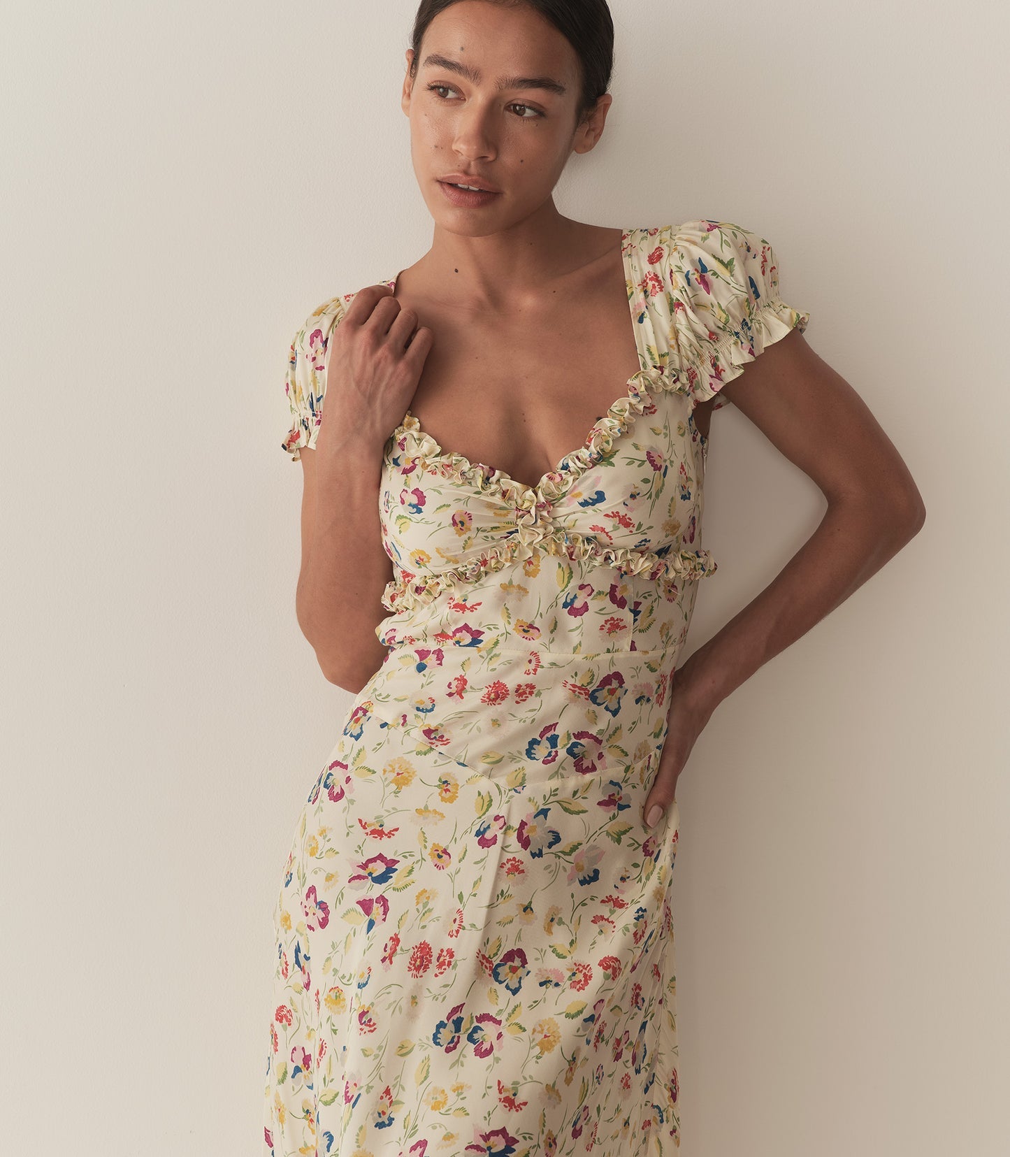 DN Valerine Silk-Viscose Midi Maxi Dress