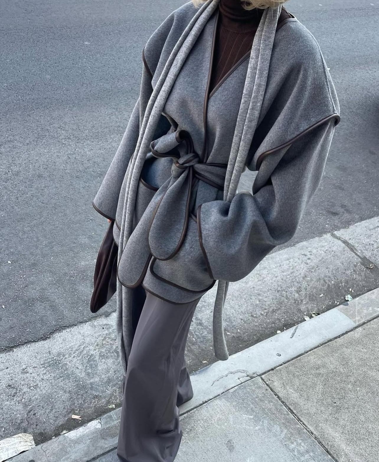 HS Wool-Blend Blanket Short Coat