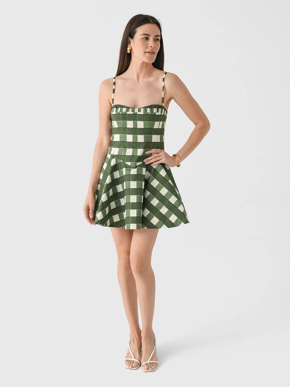 CLE Georgia Flared Cotton Mini Dress