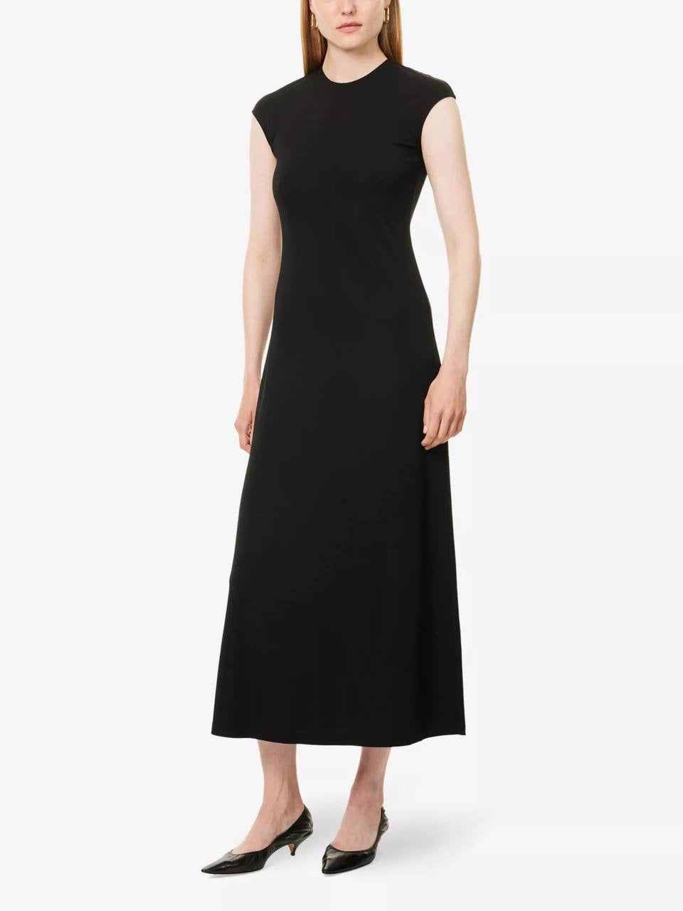Tot Everyday Round Neck Jersey Midi Maxi Dress
