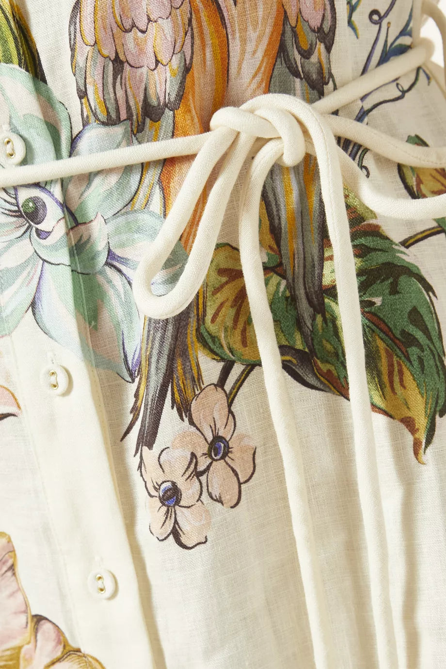 ALM Oleander Linen Mini Dress Shirtdress