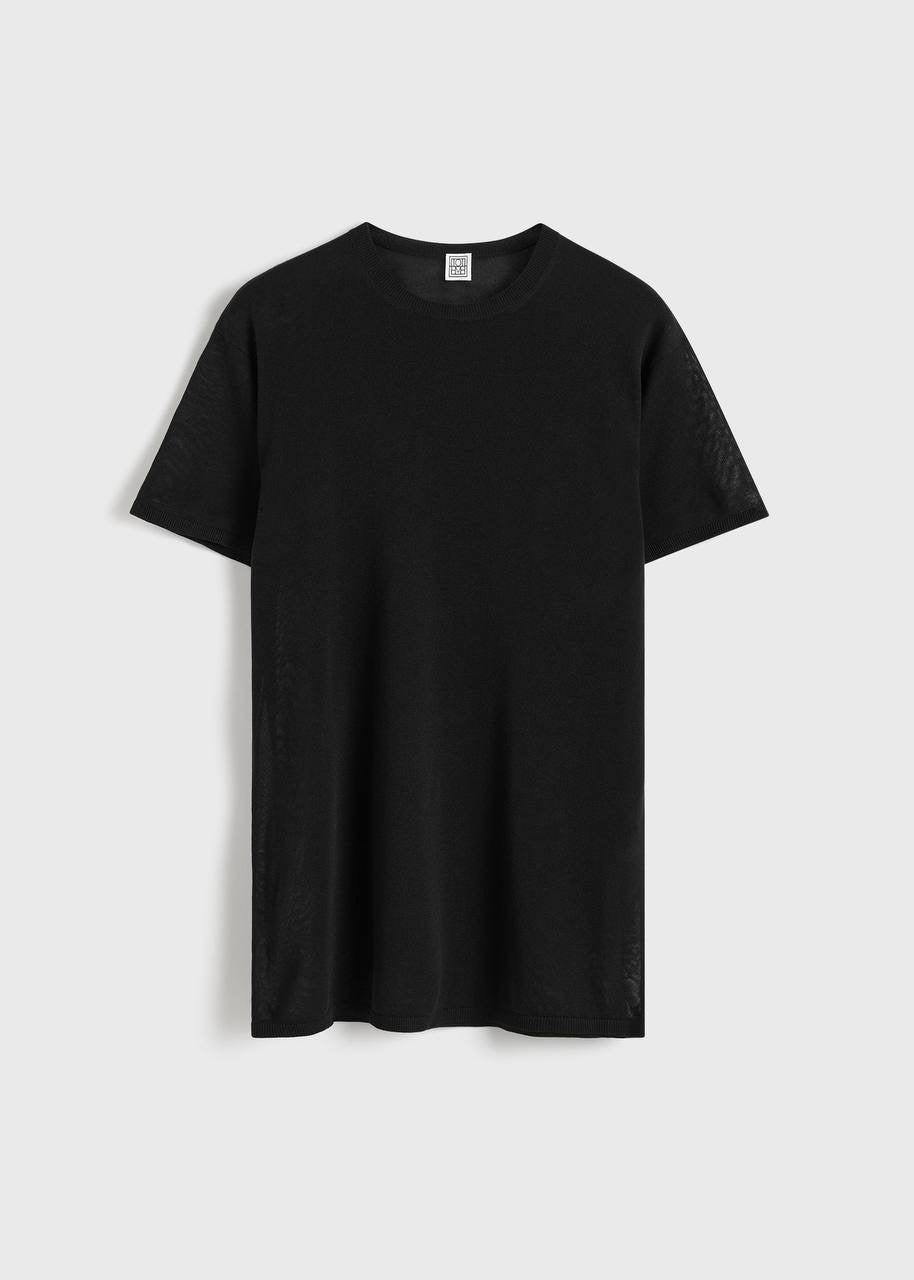 TOT Lyocell-Cashmere Oversized Tee Knit Long Shirt