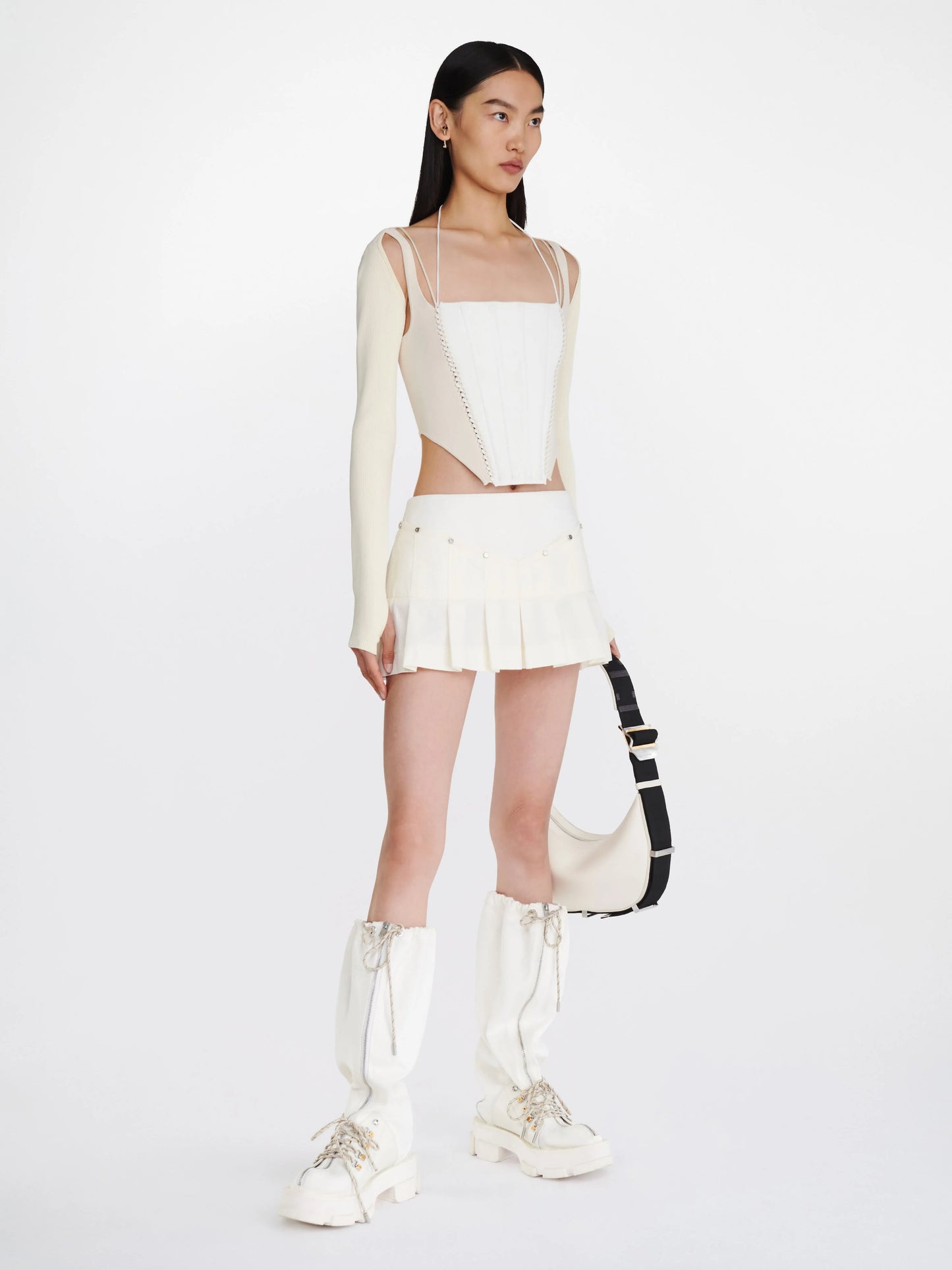 DLee Wrench Pocket Corset Halter Top | Mini Skirt | Set