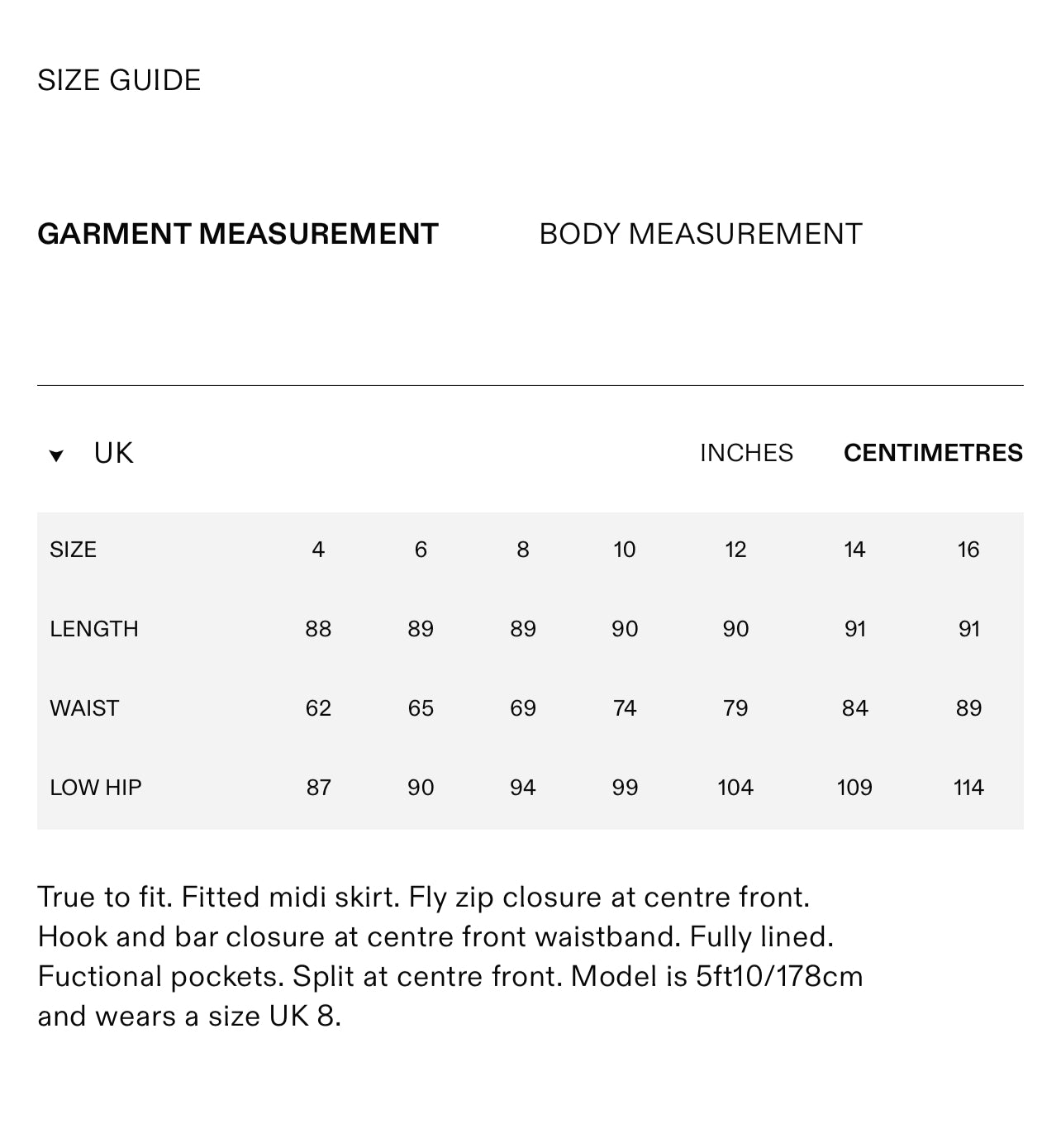 SP Black Herringbone Midi Skirt