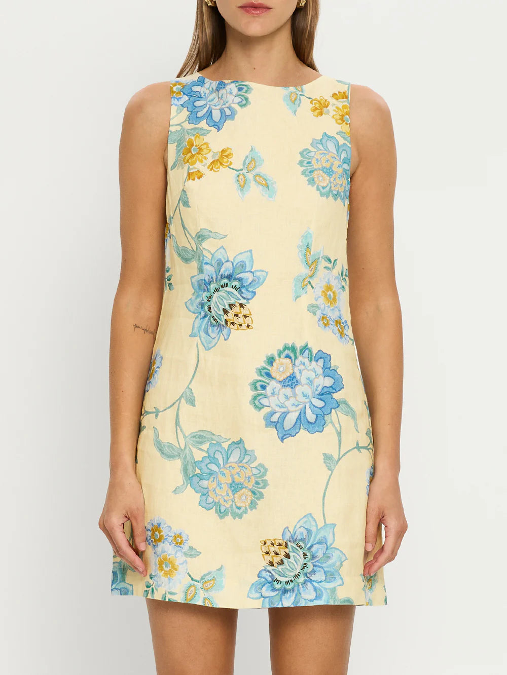 KV Giselle Linen Shift Mini Dress