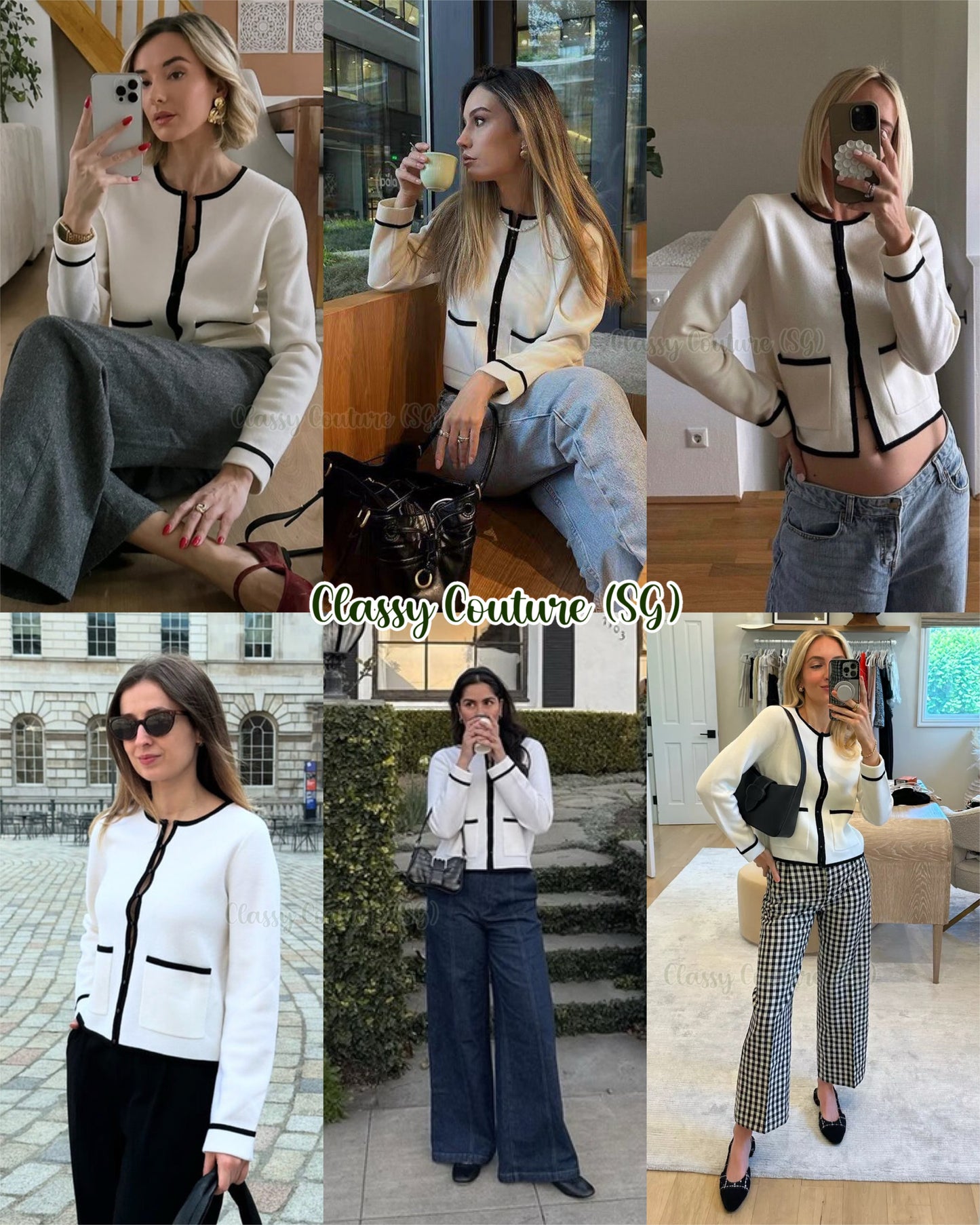 3 Colors! SZ Brielle Merino Wool Cardigan