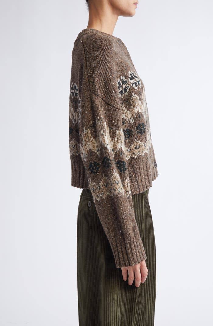 ATZ Cammie Fair Isle Wool-Blend Buttoned Cardigan