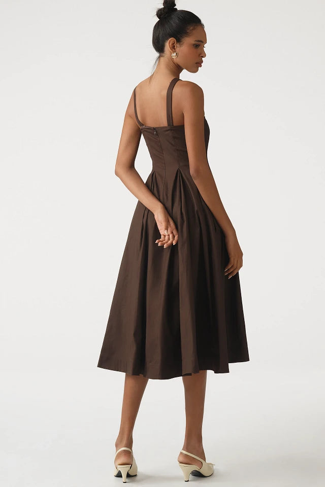 Ref Jovana Stretch-Cotton Midi Dress