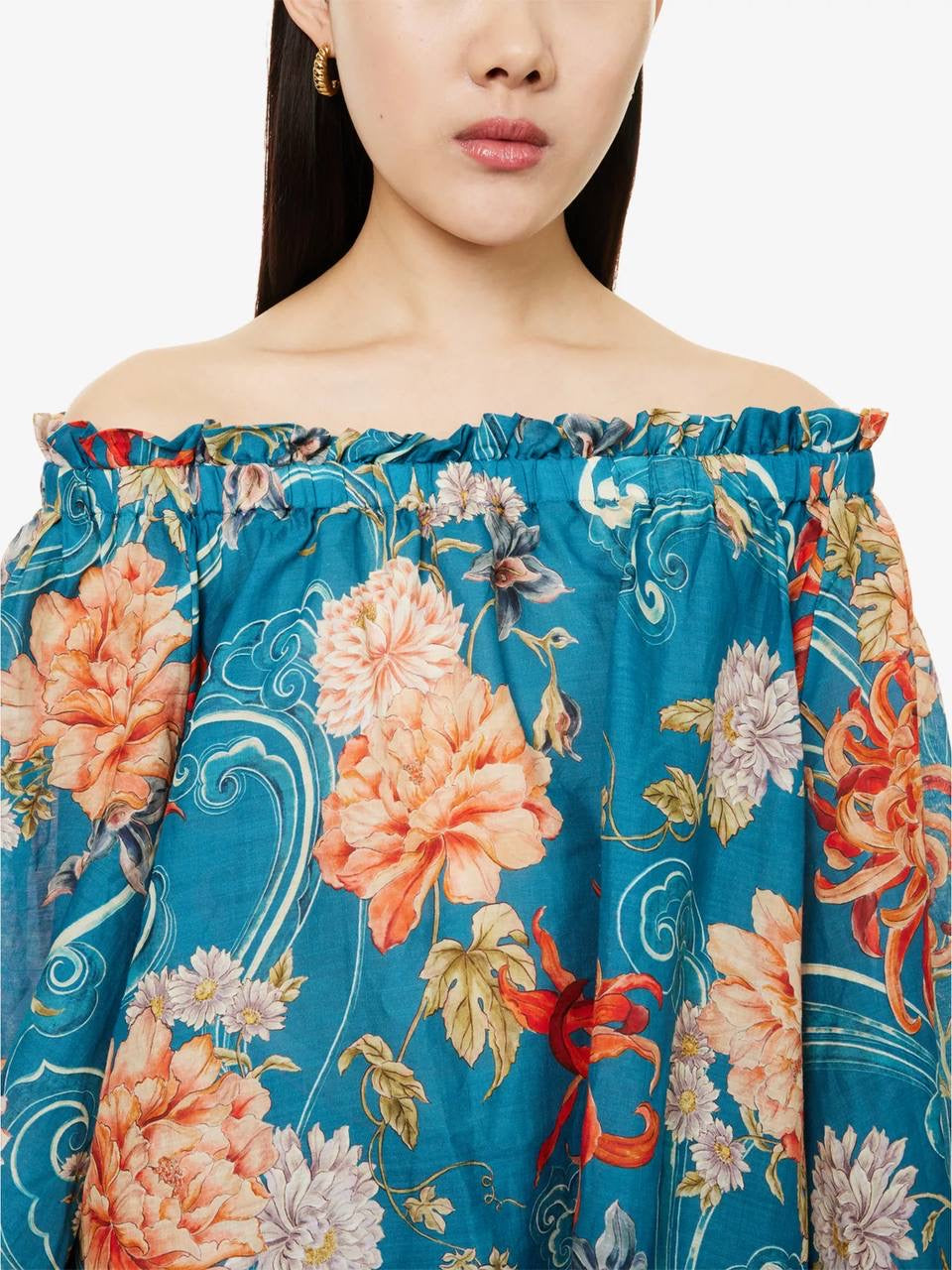 ALM Fletcher Off Shoulder Ramie Top | Viscose Pants | Set