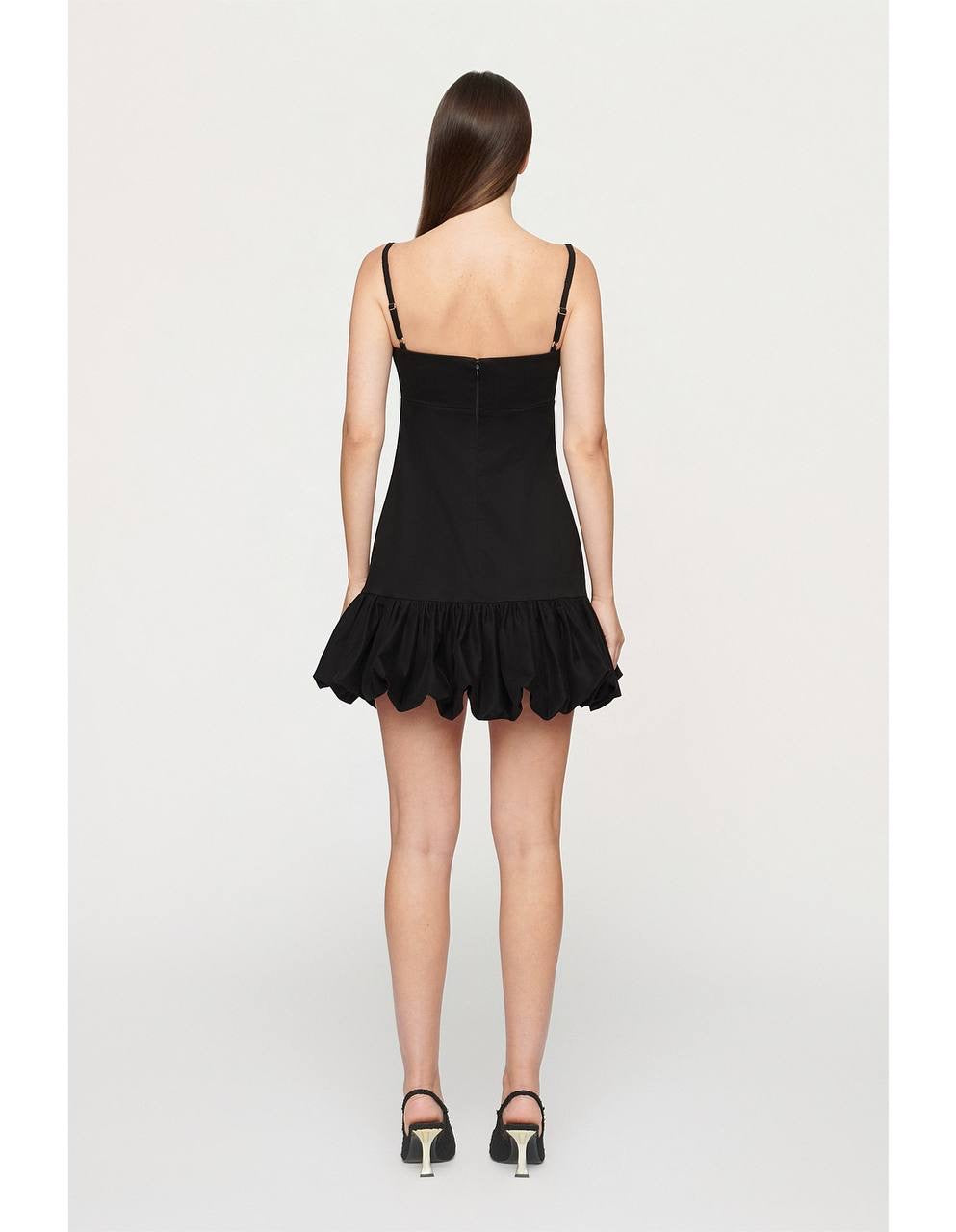 CLE Daisy Cotton Satin Mini Dress