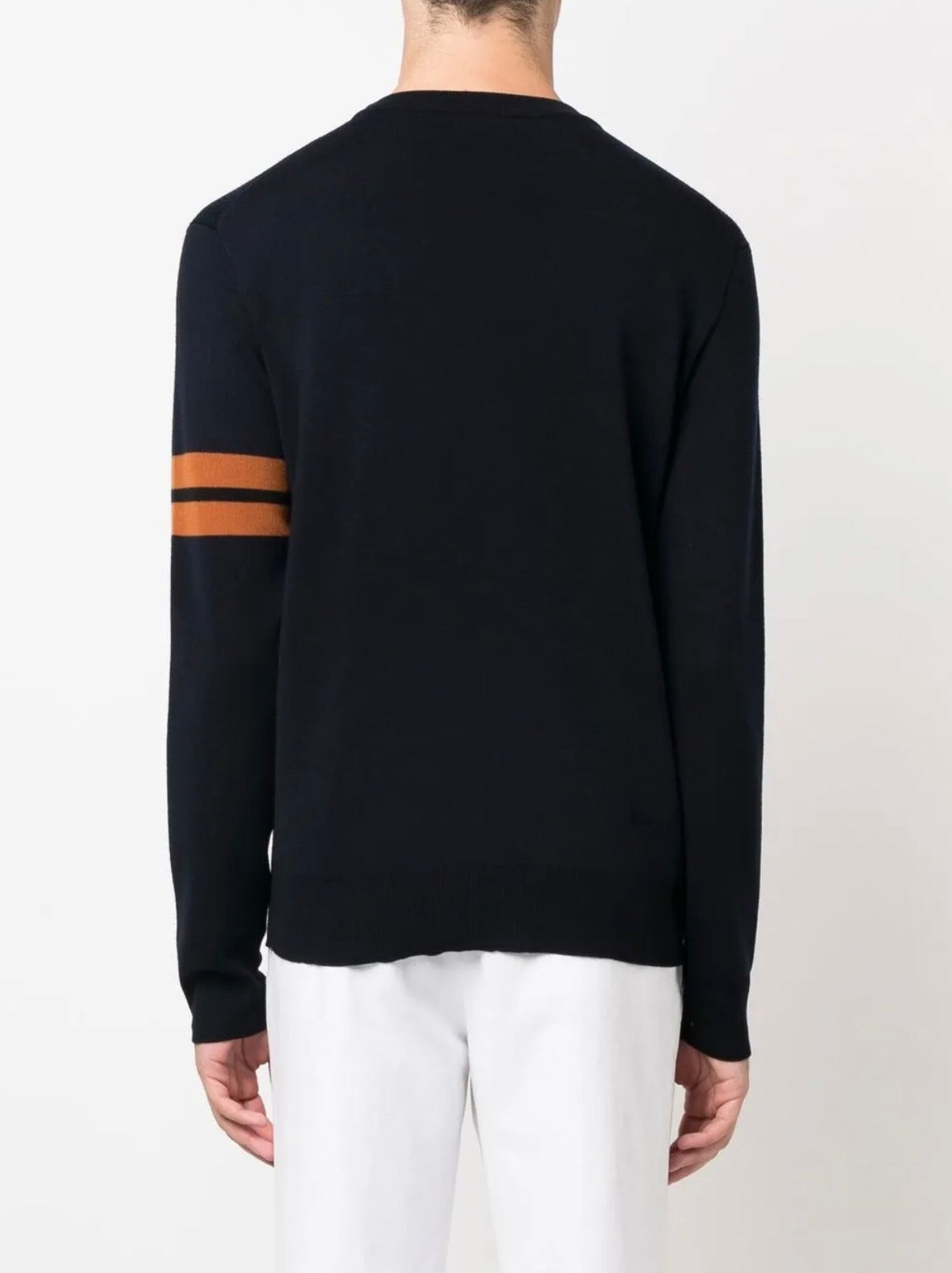 2 Colors! ZN Men’s High Performance Wool Crewneck Jumper Sweater w/ Stripe Detail