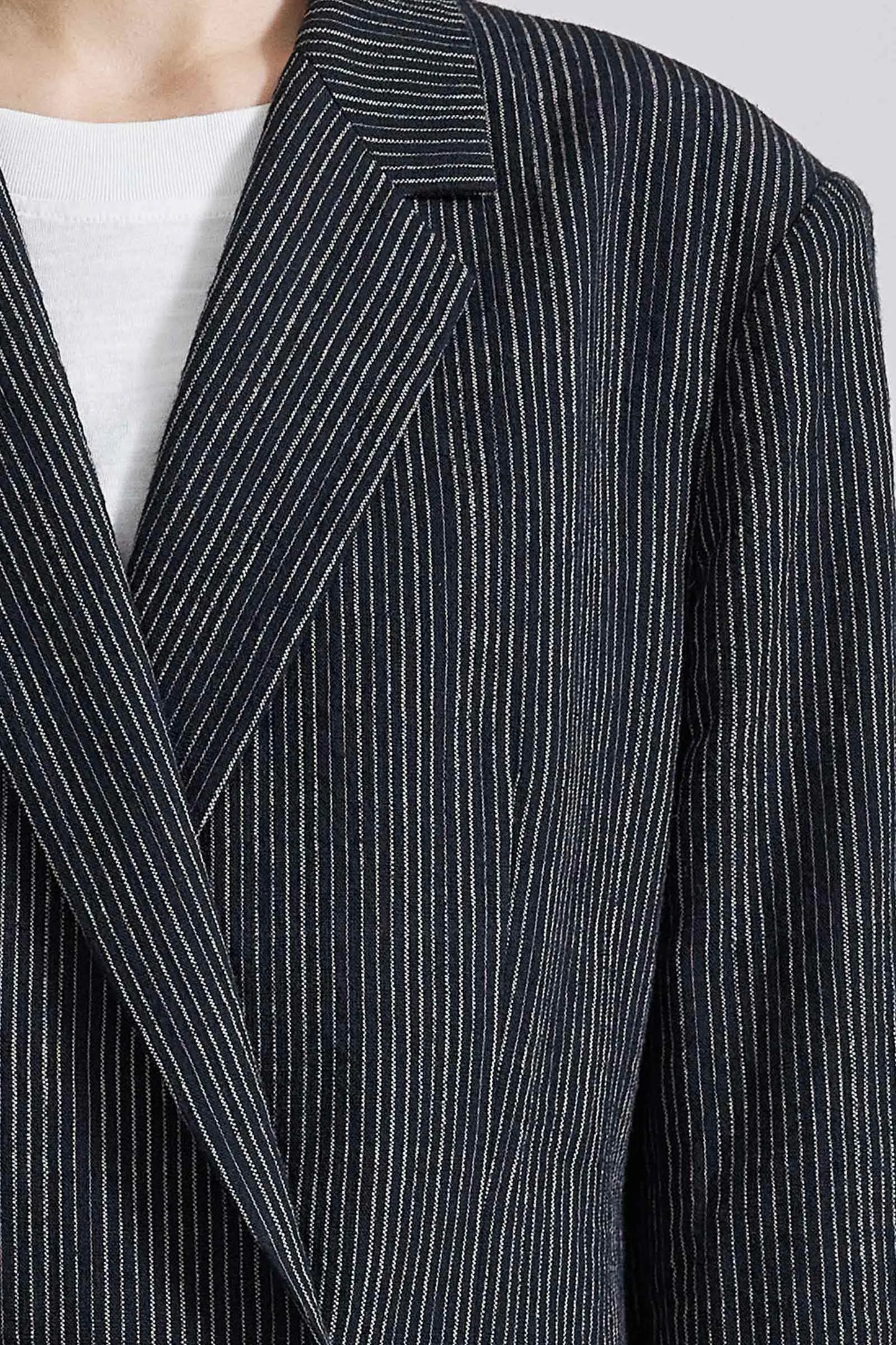 AA Elsa Double Breasted Blazer in Pin Stripe