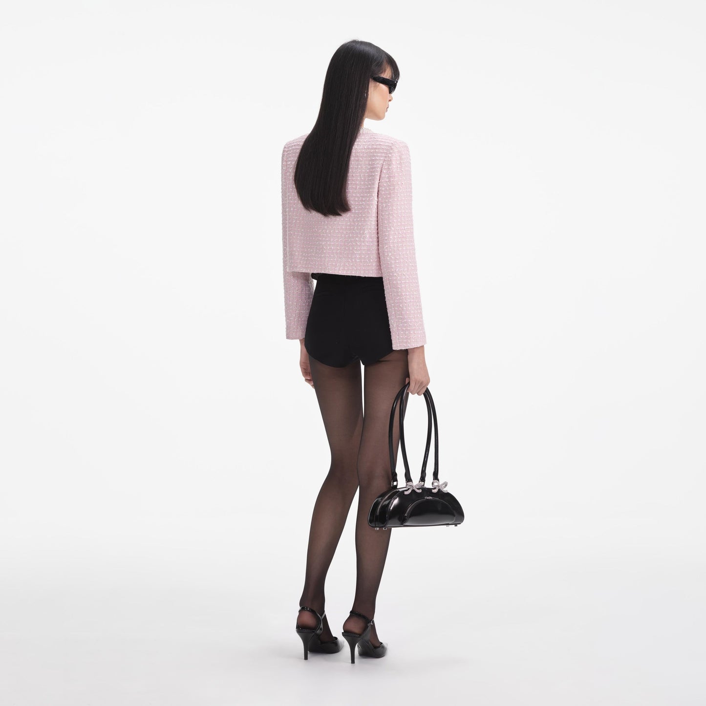 SP Pink Boucle Pearl Trim Jacket | Shift Mini Dress | Set