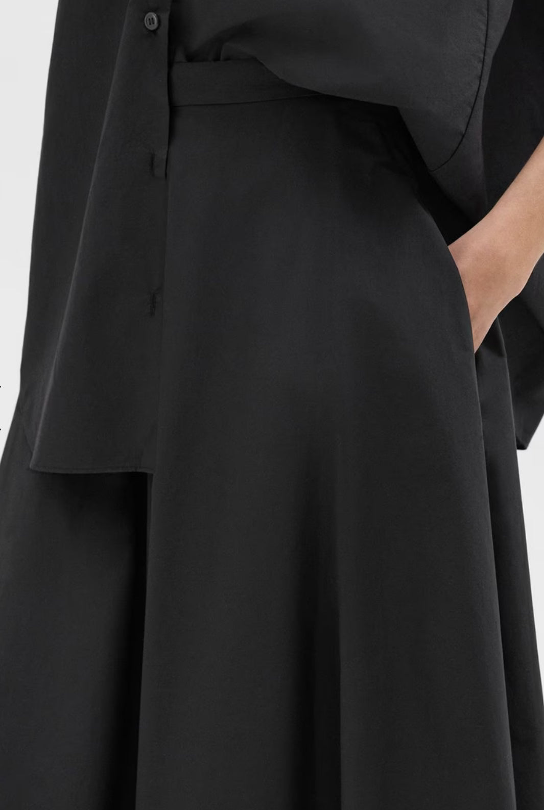 TH Midi Circle Skirt in Cotton-Blend